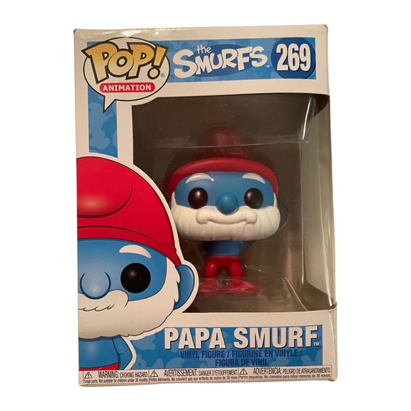 VAULTED Funko Pop - The Smurfs , Papa Smurf #269 - Picture 2 of 8